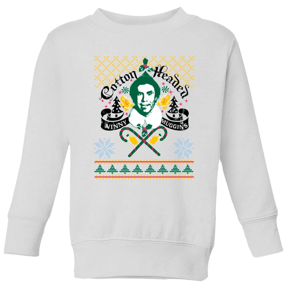 Elf Ninny Muggins Kids' Sweatshirt - White - 3-4 ans Image 1
