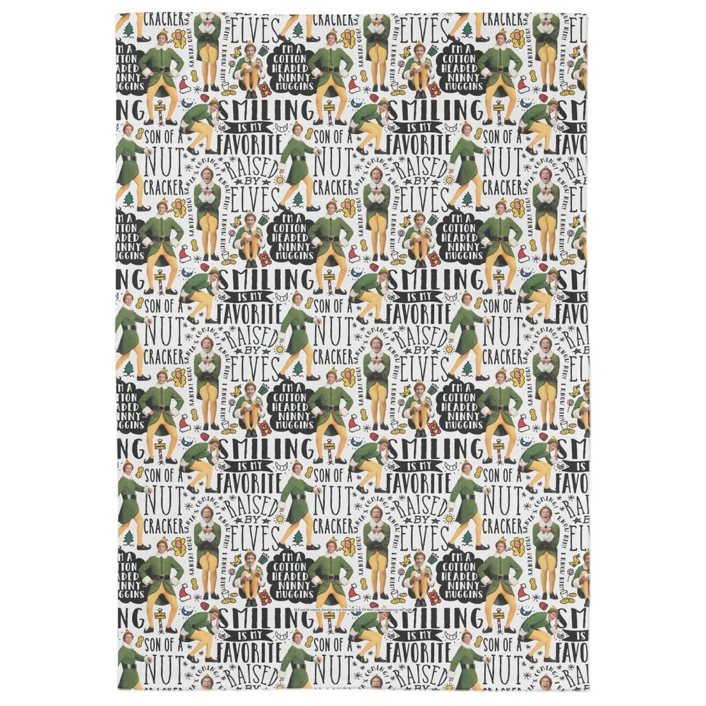 Elf Buddy Quotes Tea Towel Image 1