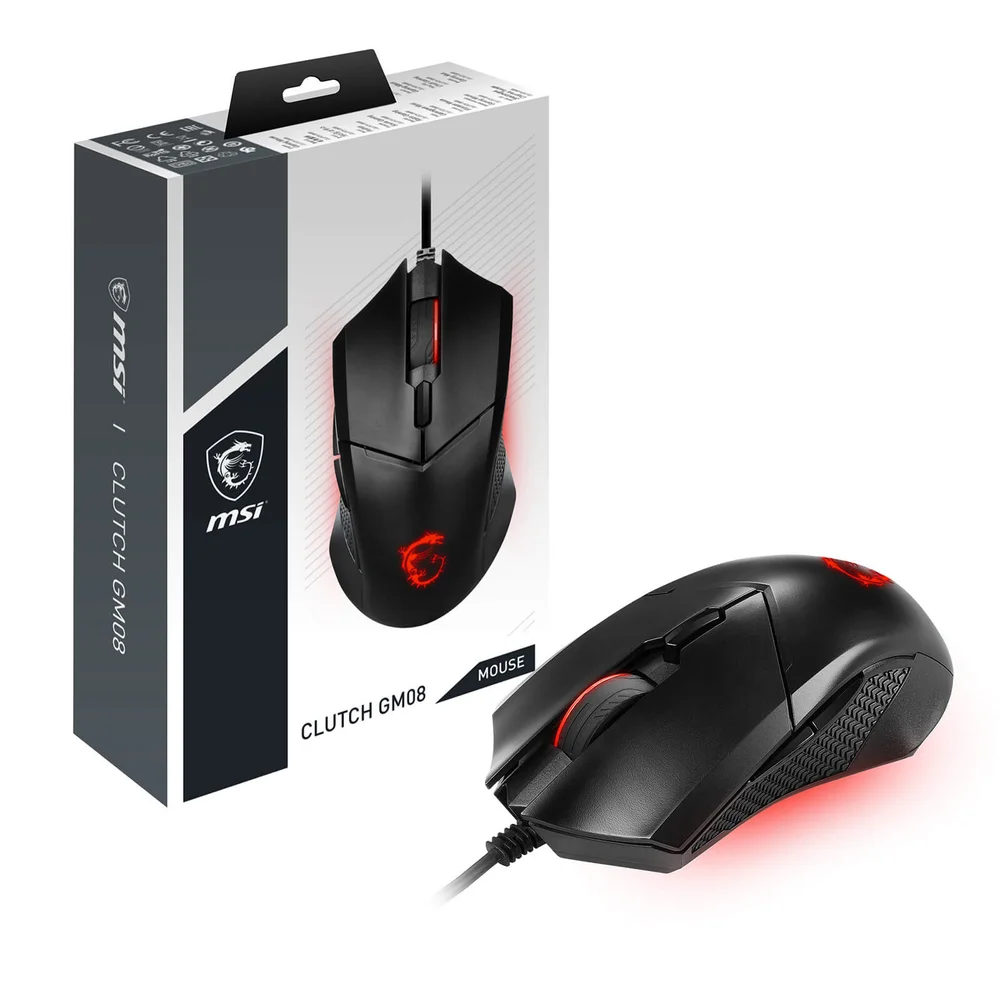MSI Clutch GM08 Optical Gaming Mouse Image 1