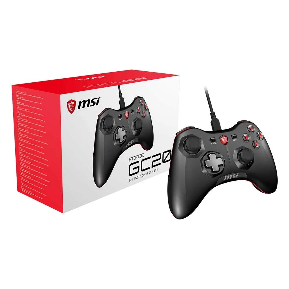 MSI Force GC20 Wired Pro Gaming Controller PC and Android Image 1