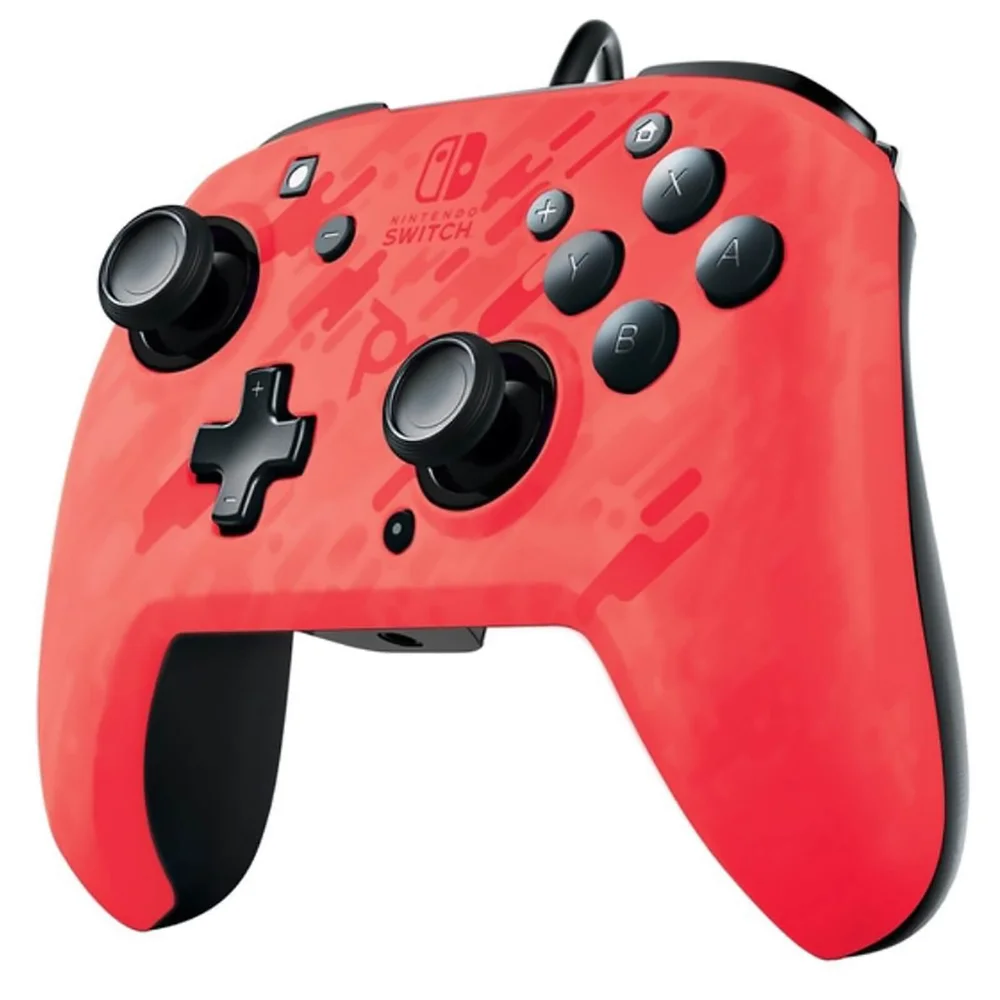 Nintendo Switch Control - Red Camo Image 1