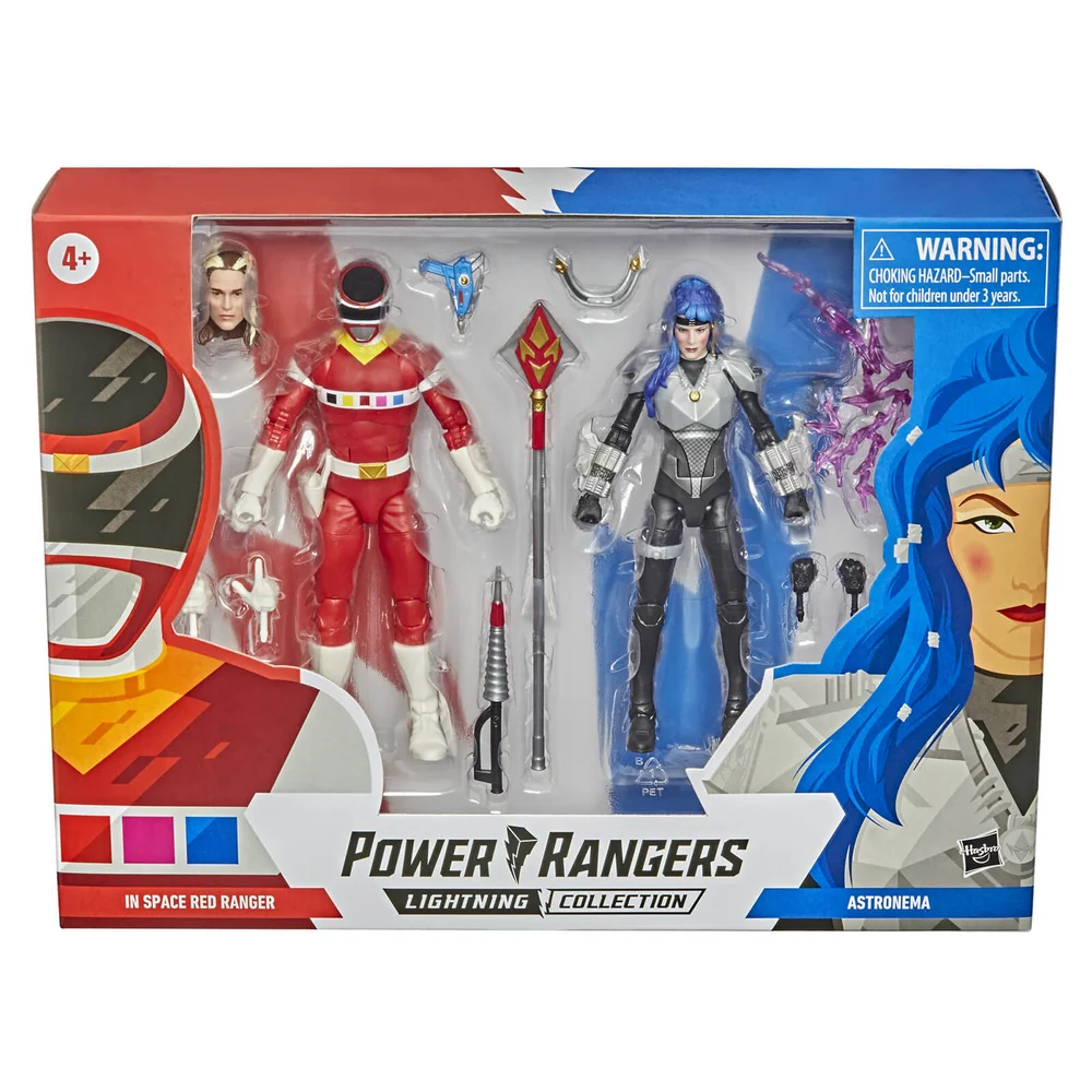 Hasbro Power Rangers Lightning Collection In Space Figurines Ranger Rouge vs. Astronema Pack de 2 Image 1