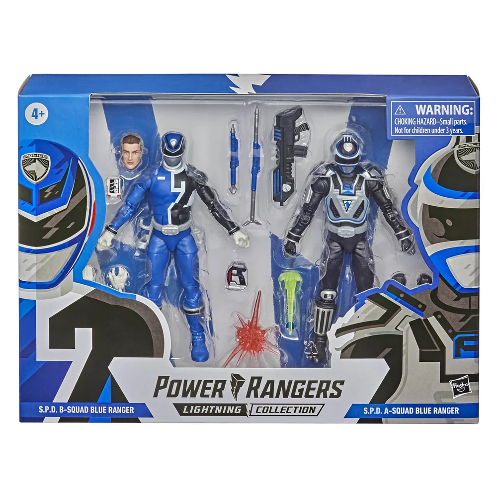 Hasbro Power Rangers Lightning Collection S.P.D. Equipe B Ranger Bleu contre Equipe A Ranger Bleu Image 1