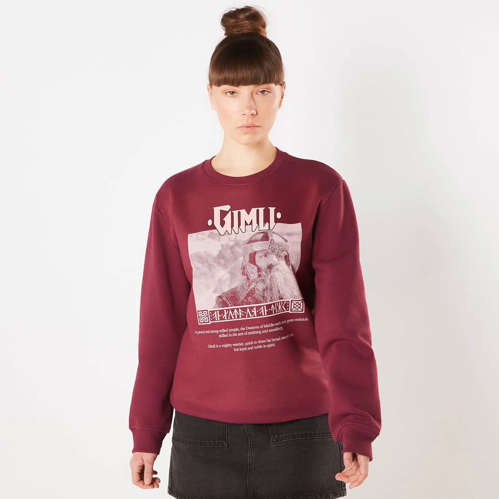 Le Seigneur des Anneaux, Gimli Seigneur des Brillantes Cavernes - Sweat - Bordeaux - S Image 1
