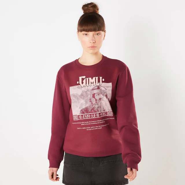 Le Seigneur des Anneaux, Gimli Seigneur des Brillantes Cavernes - Sweat - Bordeaux