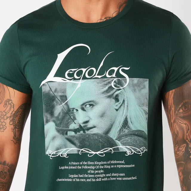 Le Seigneur des Anneaux, Legolas Prince de Mirkwood - T-Shirt Homme - Vert