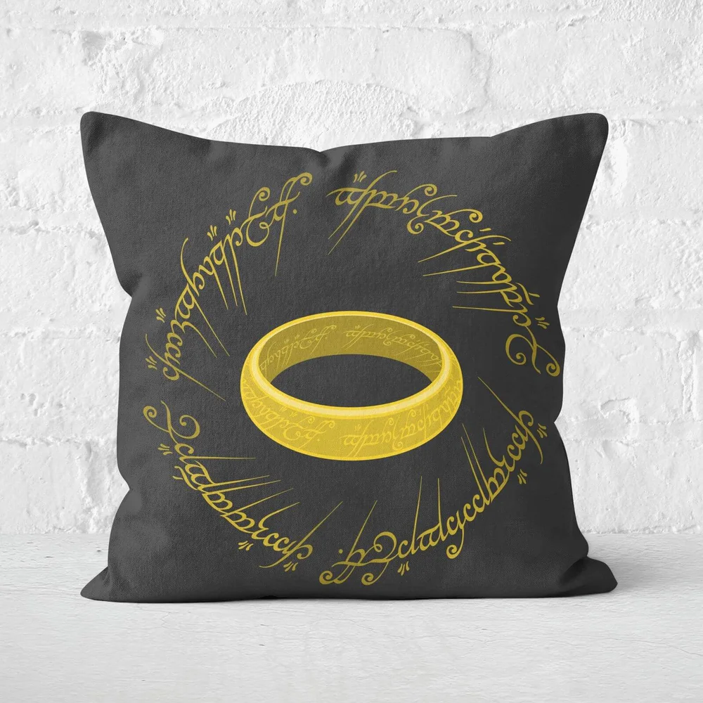 Le Seigneur des Anneaux, Coussin Carré - Anneau Unique - 50x50cm - Soft Touch Image 1