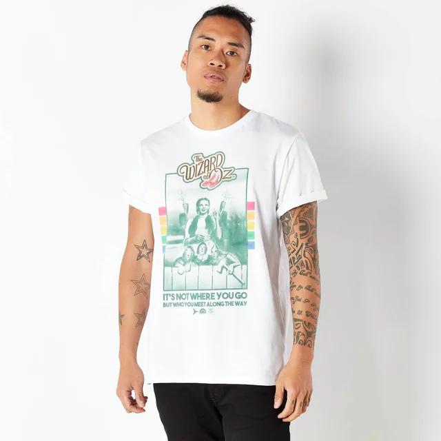Le Magicien d'Oz Retro Cover T-Shirt Homme - Blanc