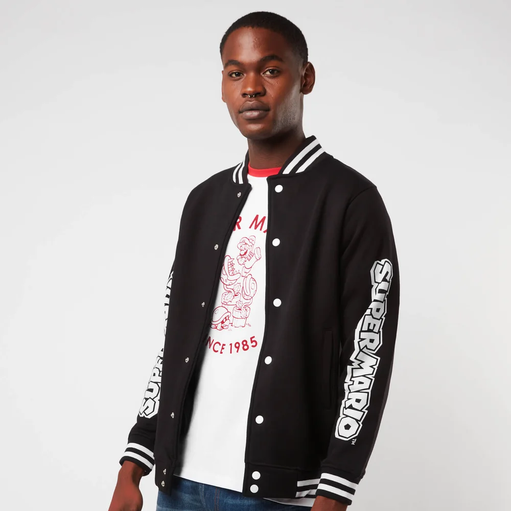 Veste Teddy Nintendo Super Mario Limited Logo Unisexe - Noir/Noir - XL Image 1