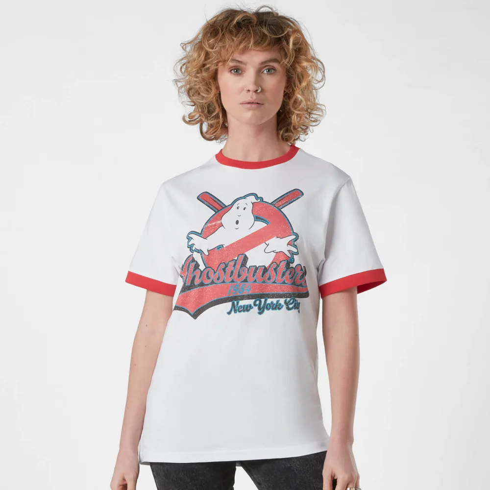 Ghostbusters T-shirt unisexe blanc et rouge - S Image 1