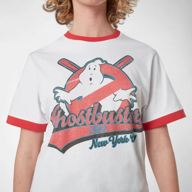Ghostbusters T-shirt unisexe blanc et rouge