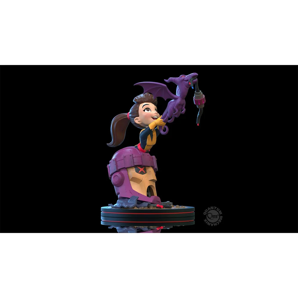 Quantum Mechanix Marvel Kitty Pryde et Lockheed Q-Figurine Elite Diorama Image 1