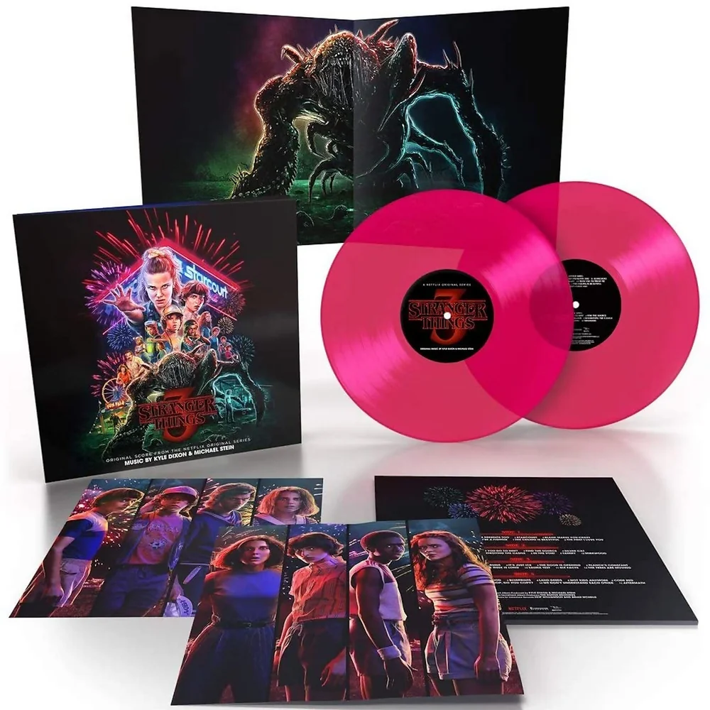 Stranger Things 3 (Original Score From The Netflix Original Series) 2xLP (Rose Fluo) Image 1