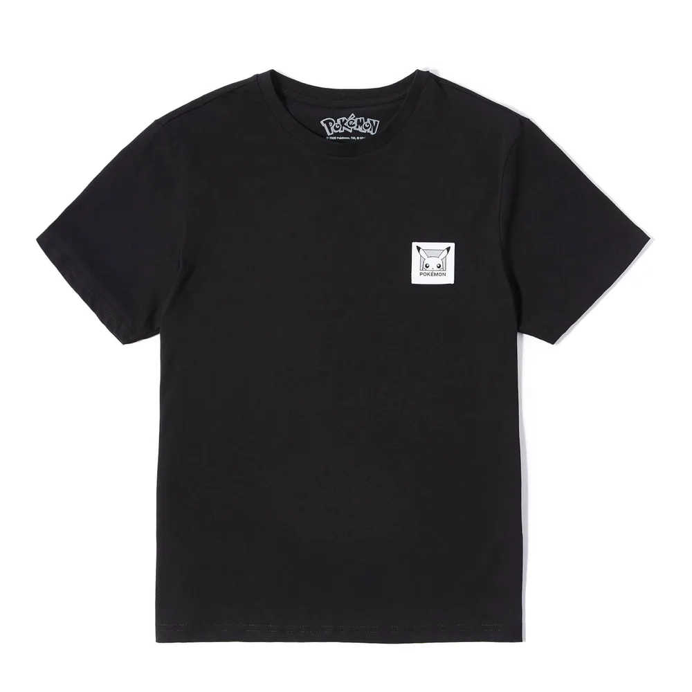 Pokémon Pikachu Patch Homme T-Shirt - Noir - S Image 1
