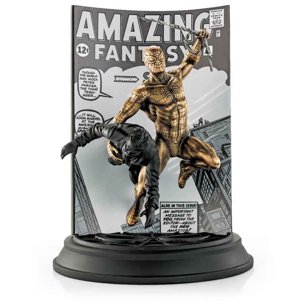 Royal Selangor Marvel Spider-Man Amazing Fantasy #15 Version Dorée Statuette Édition Limitée (200 pièces) Image 1