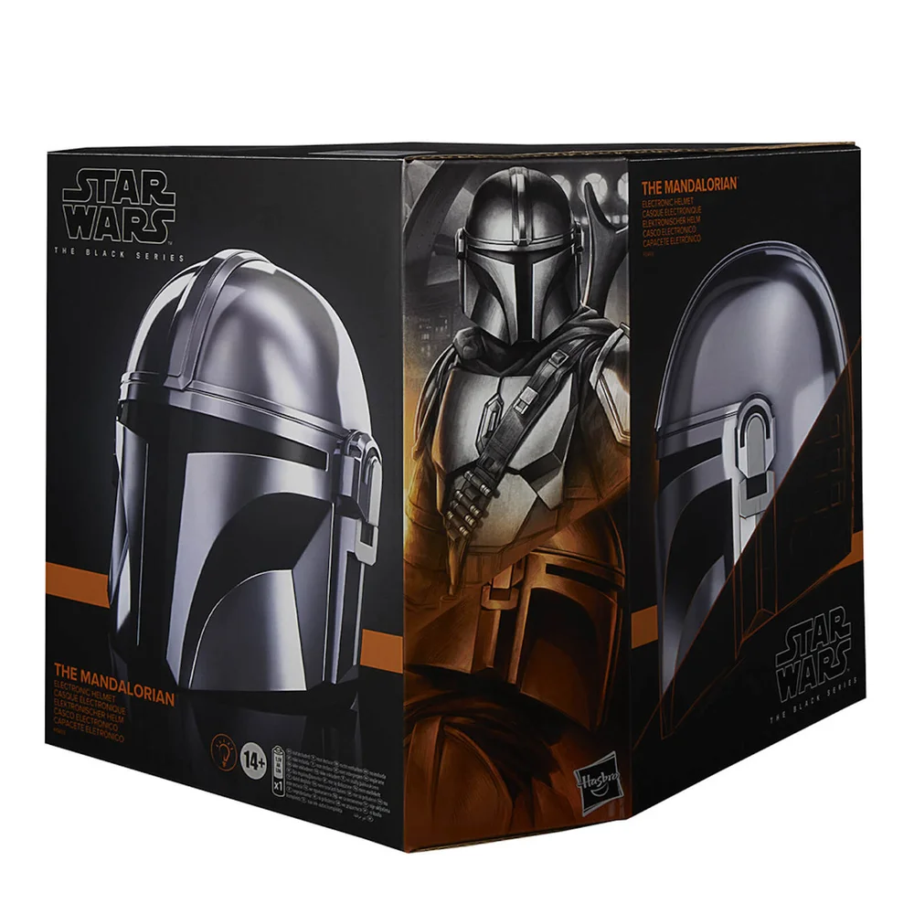 Casque Électronique The Mandalorian Hasbro Star Wars The Black Series Taille Réelle Image 1