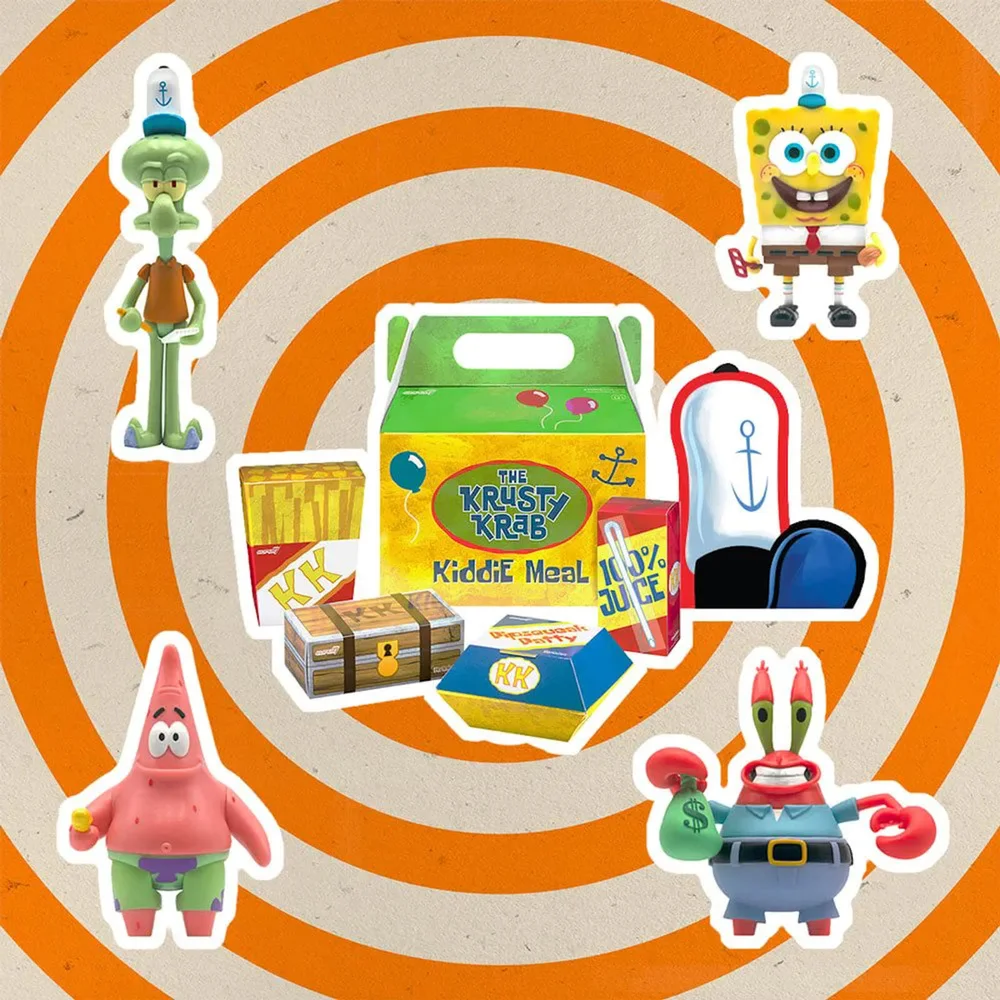 Super7 Bob l'éponge Figurine articulée Pack de 4 Image 1