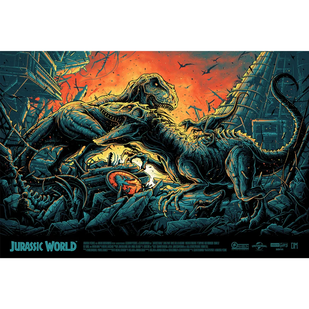Impression Jurassic World 91*61 cm Zavvi Exclusif - Dan Mumford Image 1