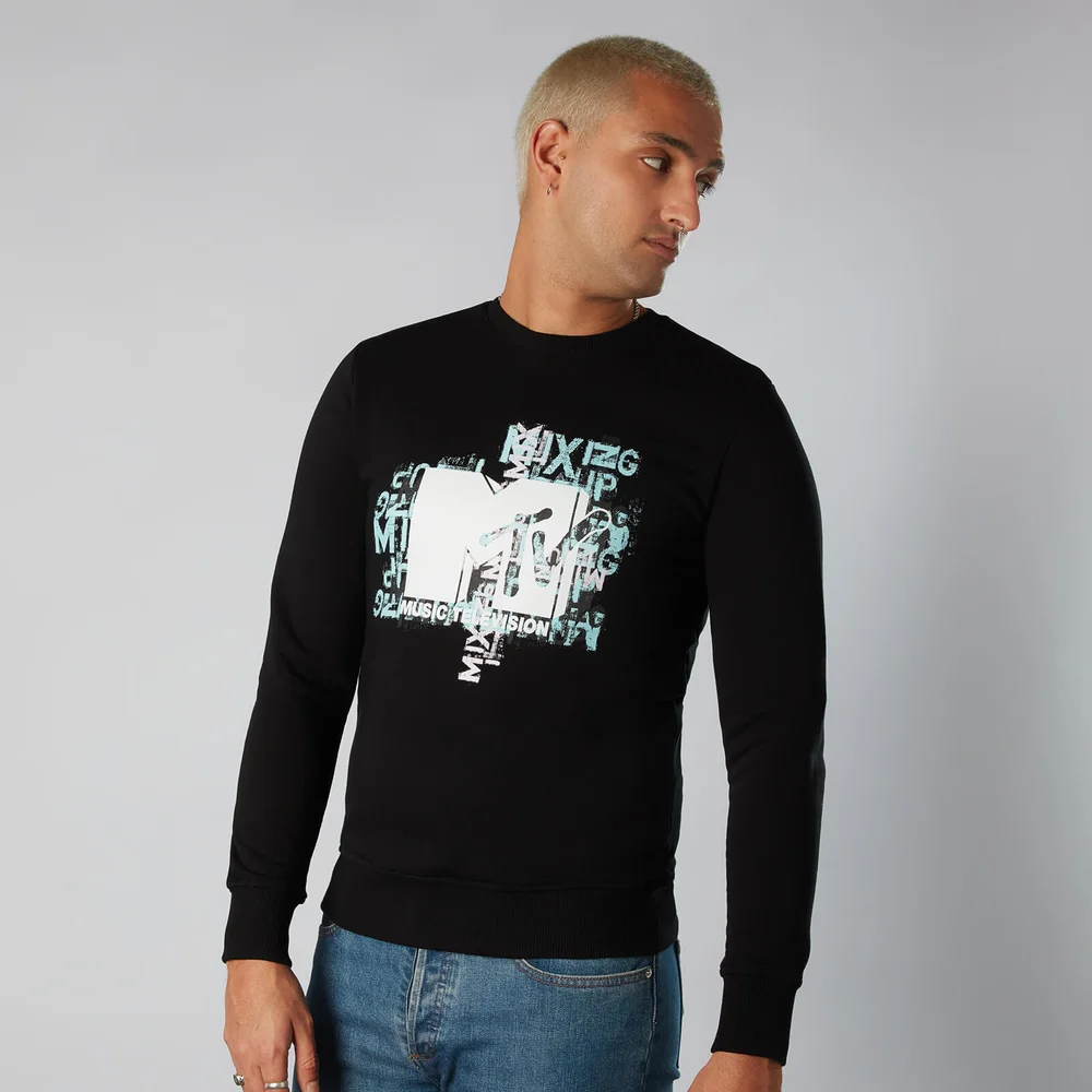 MTV Typography Sweatshirt - Noir - S Image 1
