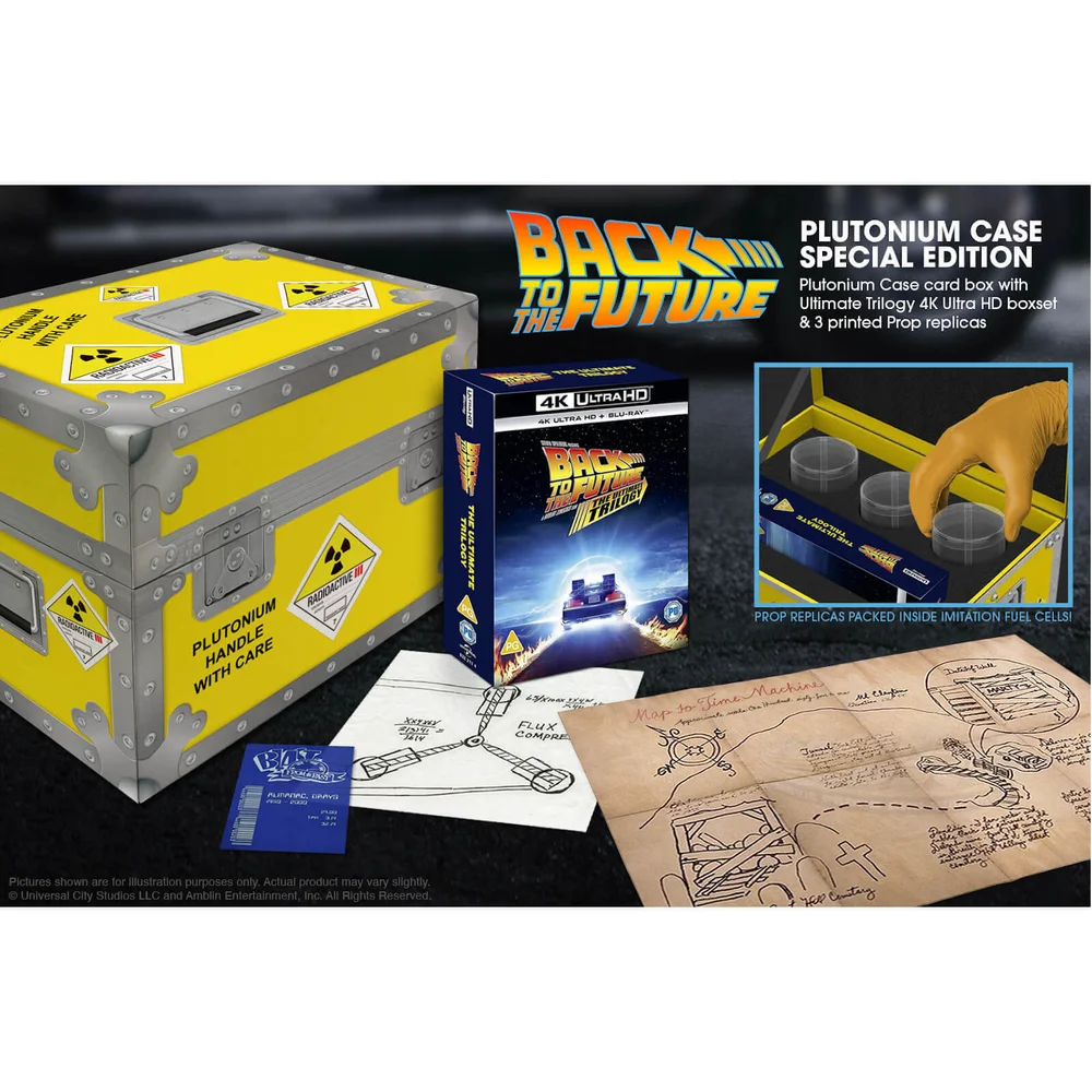 Retour vers le futur - 4K Ultra HD Coffret Trilogie Édition Collector ultime Plutonium Exclusivité Zavvi Image 1