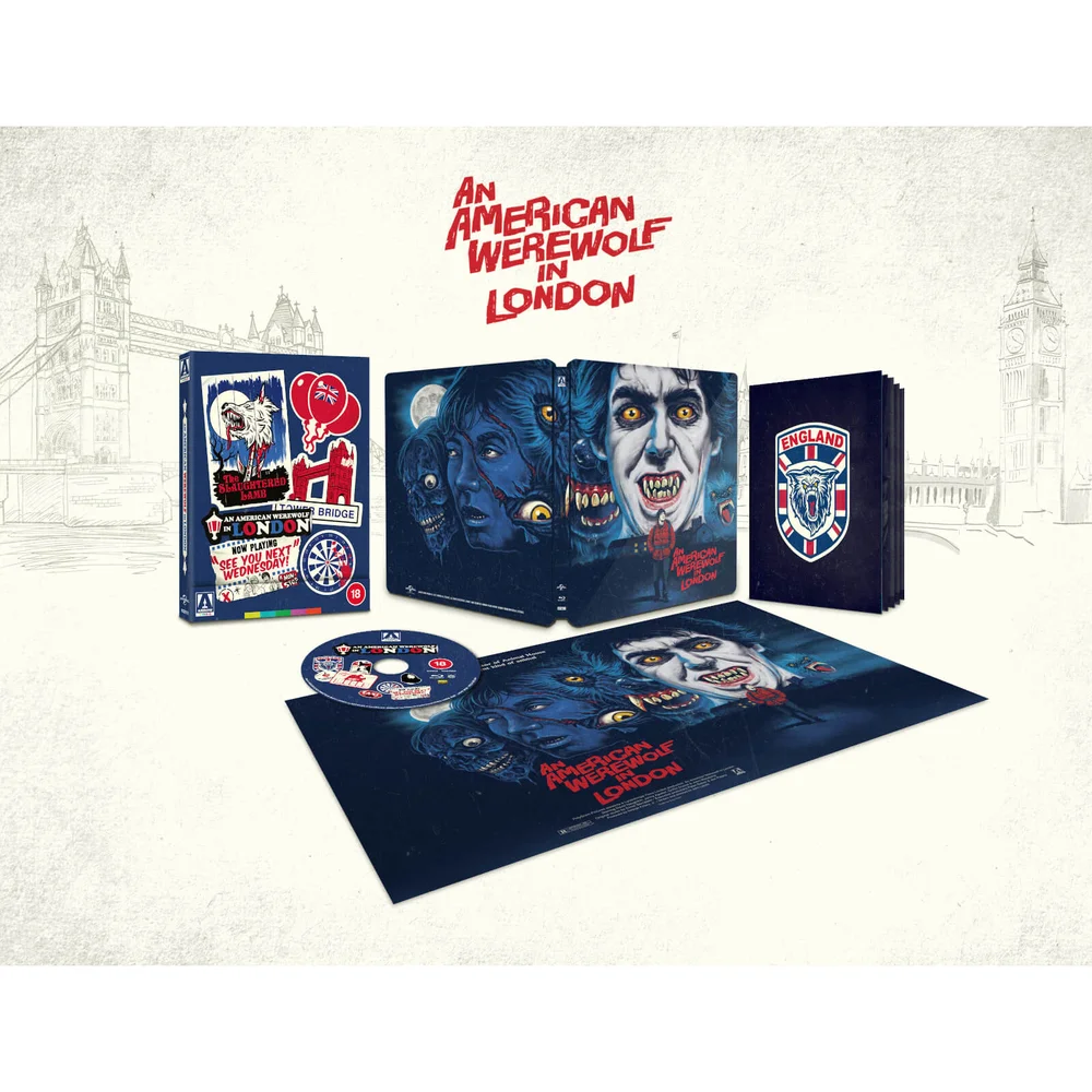 Le Loup-garou de Londres Blu-ray Exclusivité Zavvi avec étui rigide Image 1