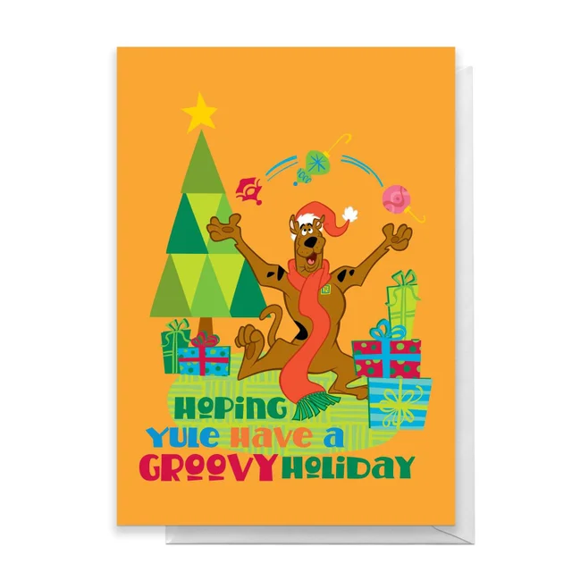 Scooby Doo Hoping Yule Have A Groovy Holiday Greetings Card