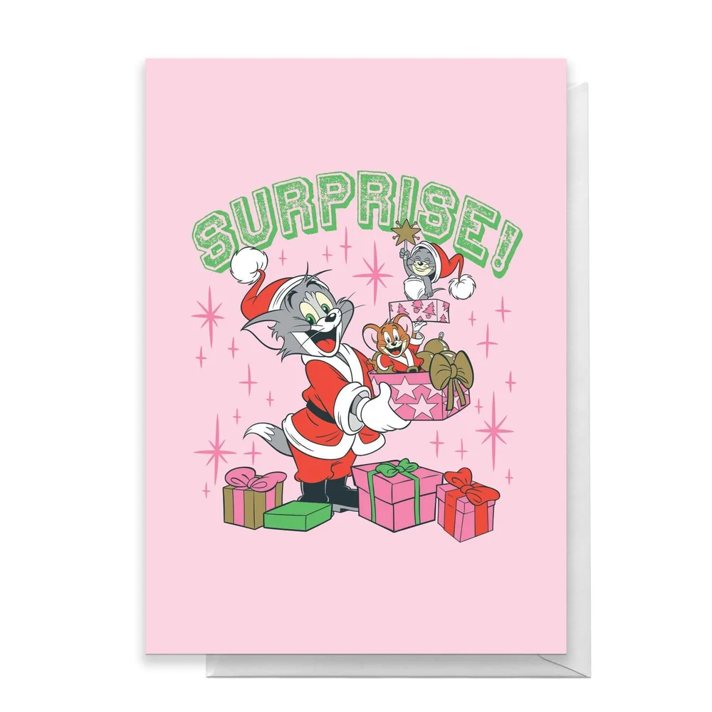 Tom And Jerry Surprise! Greetings Card - Standard Card Image 1