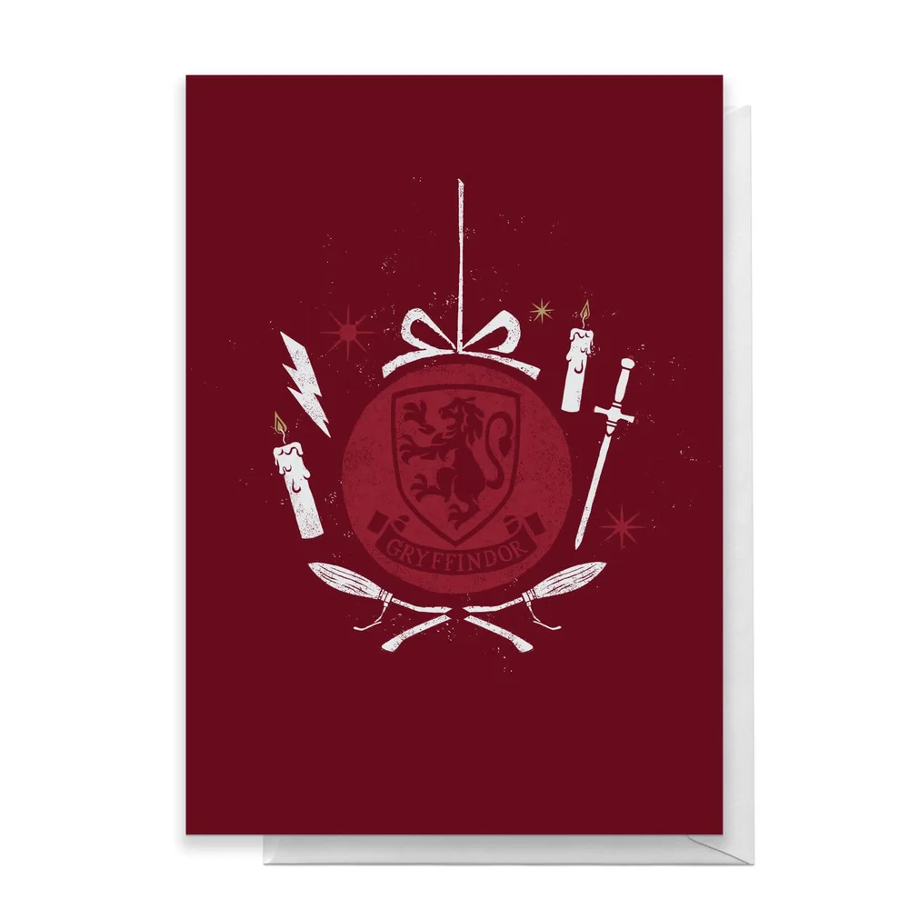 Harry Potter Gryffindor Christmas Greetings Card - Standard Card Image 1