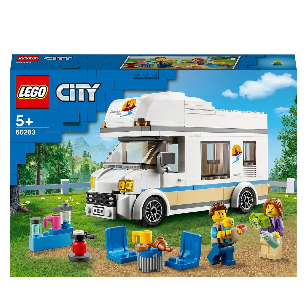 LEGO City: Le Camping-car de Vacances, Jouet de Construction, Caravane, Minifigurines (60283) Image 1
