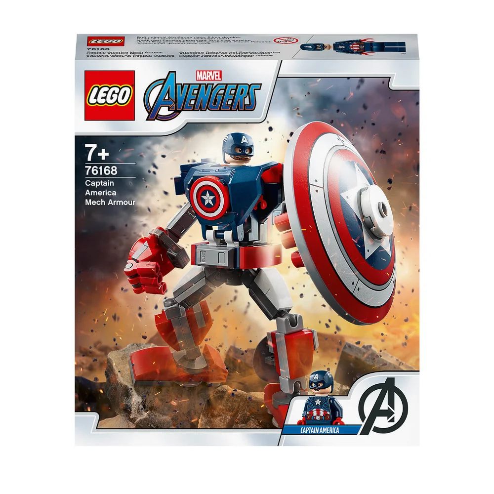 LEGO Marvel Avengers L’armure robot de Captain America (76168) Image 1