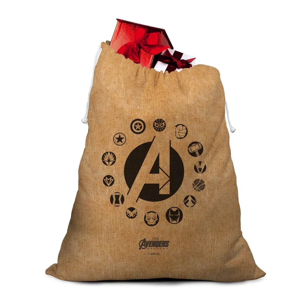 Avengers Logos Christmas Santa Sack Image 1
