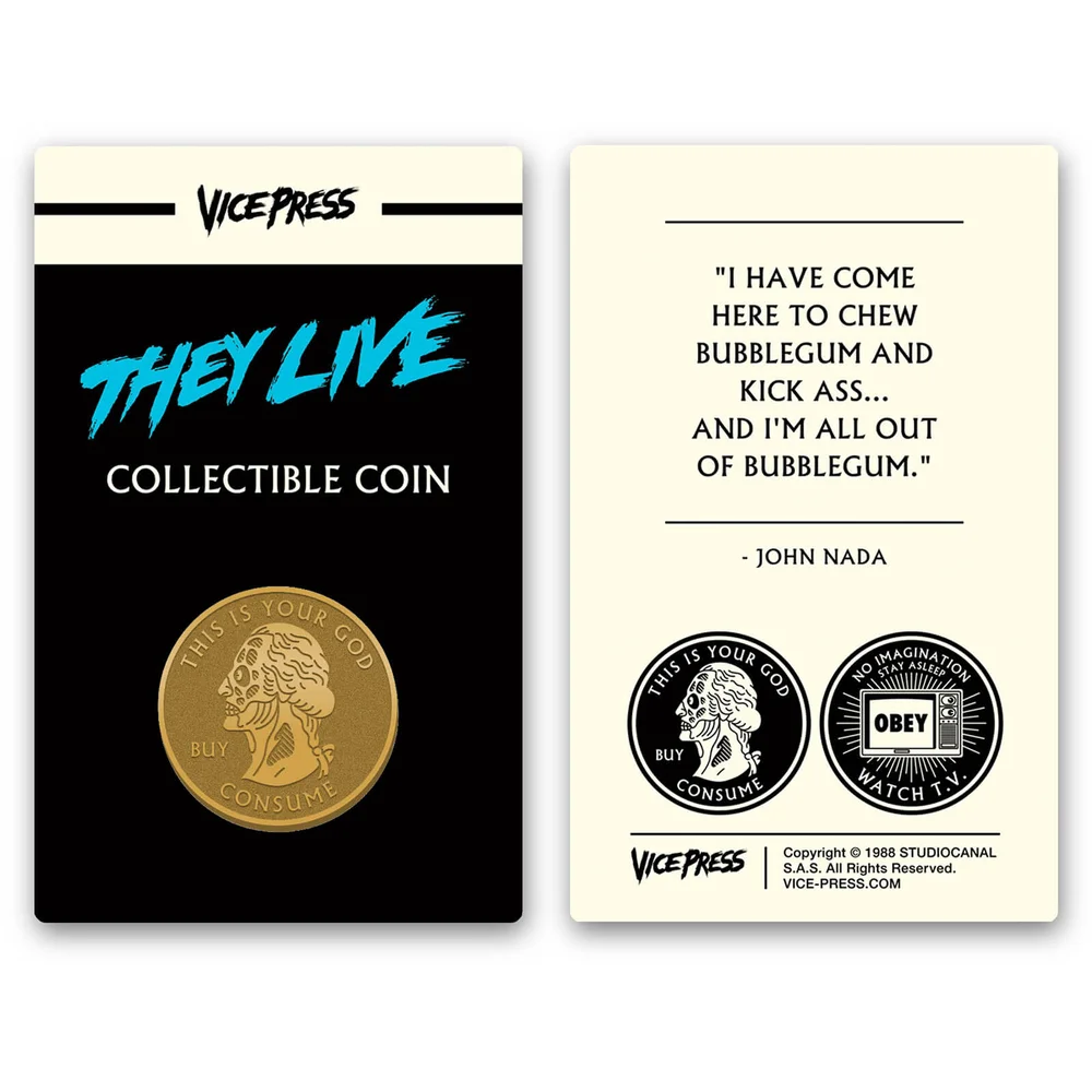 John Carpenter's - They Live Pièce de collection argent en Édition limitée Image 1