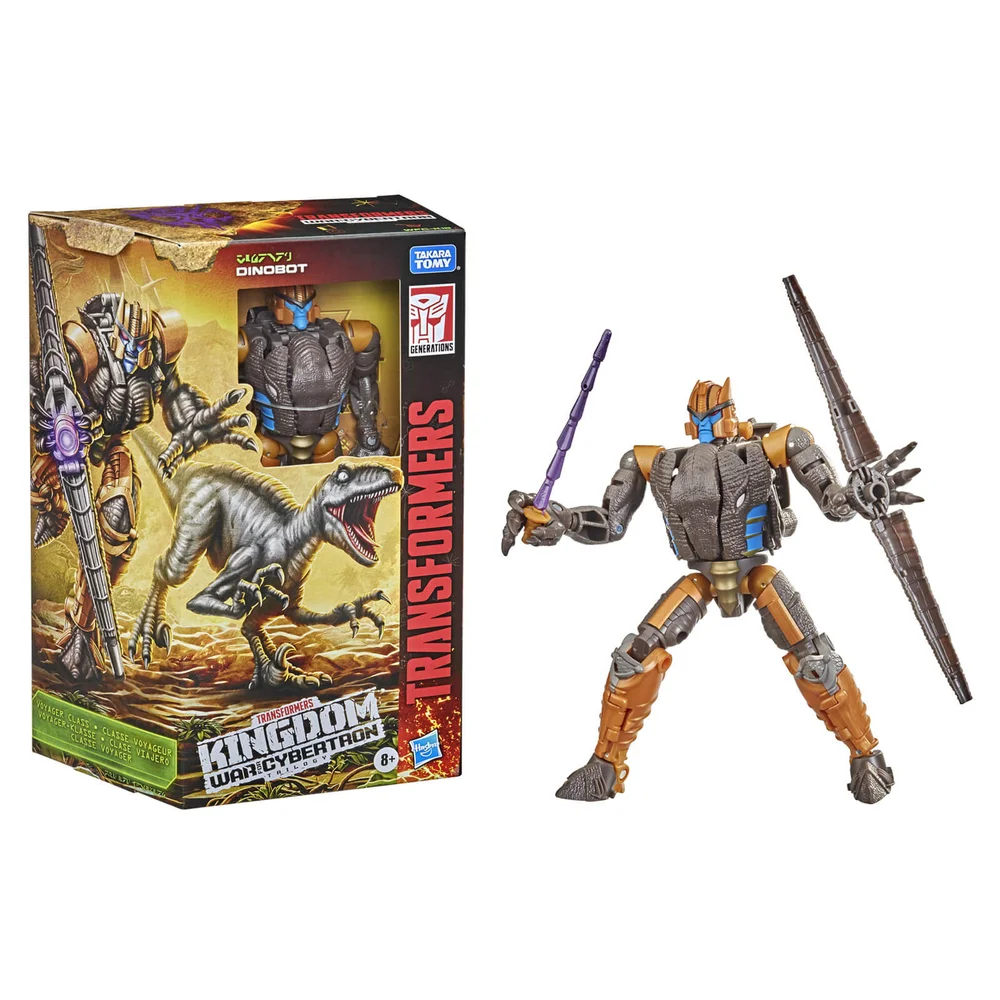Hasbro Transformers Generations Guerre pour Cybertron : Kingdom Voyager WFC-K18 Figurine articulée Dinobot Image 1