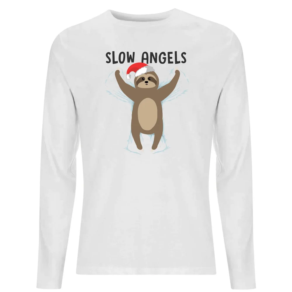 Slow Angels Unisex Long Sleeve T-Shirt - White - S Image 1
