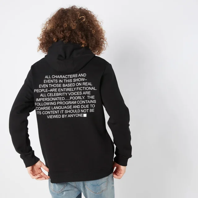 South Park Disclaimer Sweat à capuche - Noir