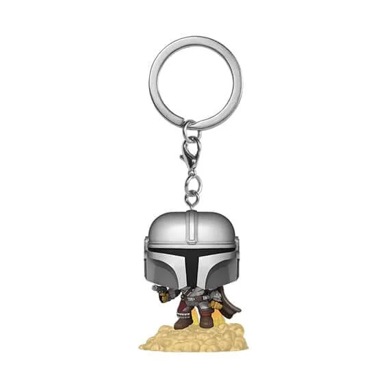 Star Wars The Mandalorian Le Mandalorien avec Blaster Funko Pop! Porte-clés Image 1