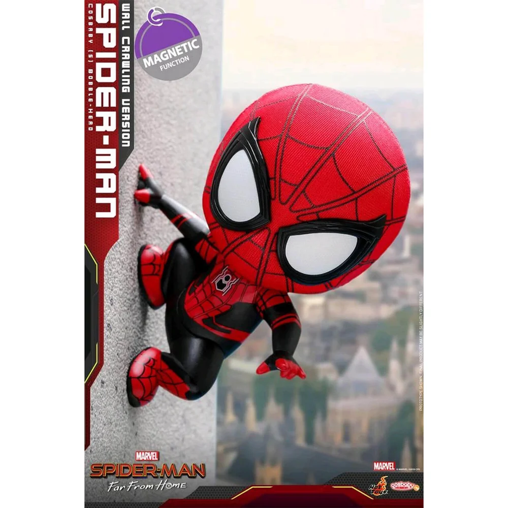 Hot Toys Cosbaby - Spider-Man : Far From Home (Taille S) - Spider-Man (version rampante) Image 1