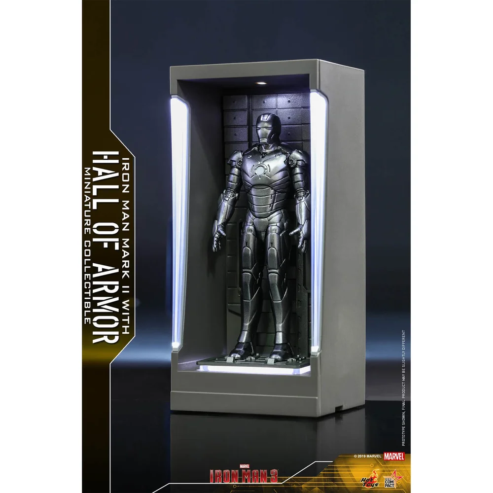Hot Toys Masterpiece Compact - Figurine miniature : Iron Man 3 - Iron Man Mark 2 (avec Salle des armures) Image 1