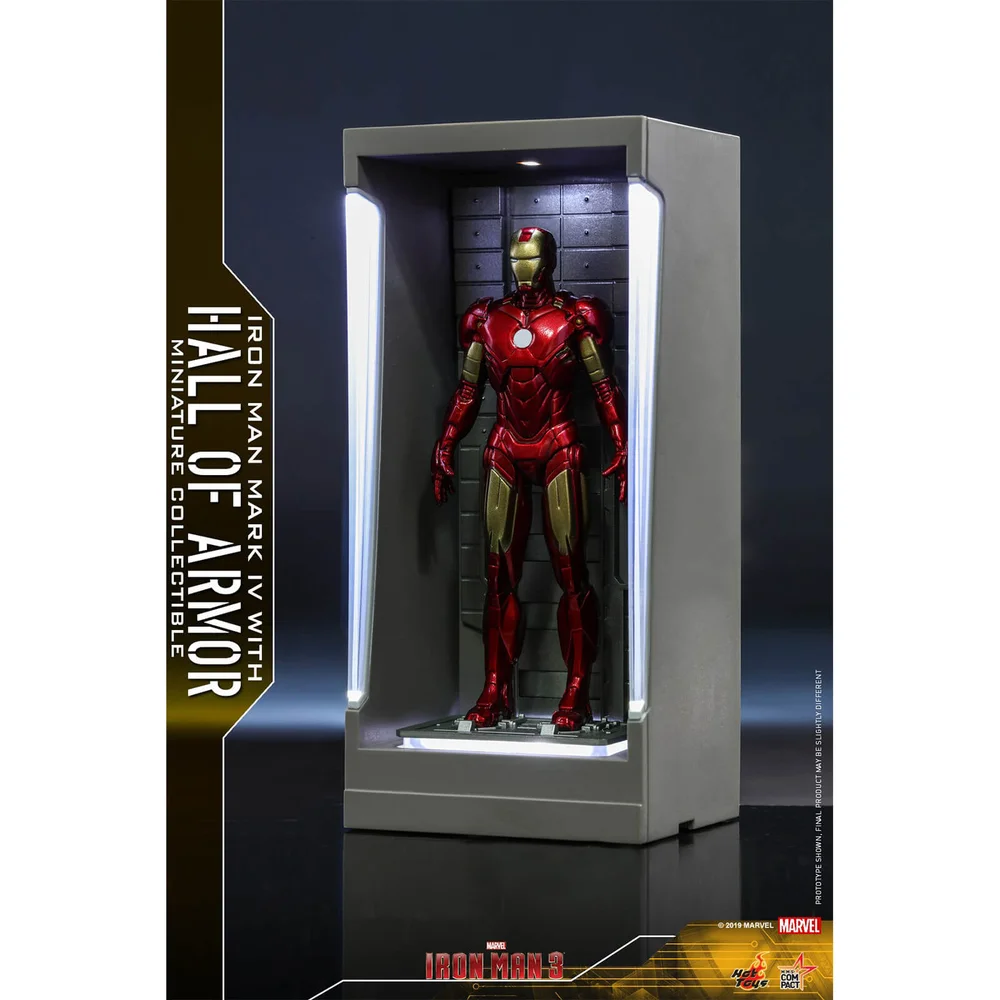 Hot Toys Masterpiece Compact - Figurine miniature : Iron Man 3 - Iron Man Mark 4 (avec Salle des armures) Image 1
