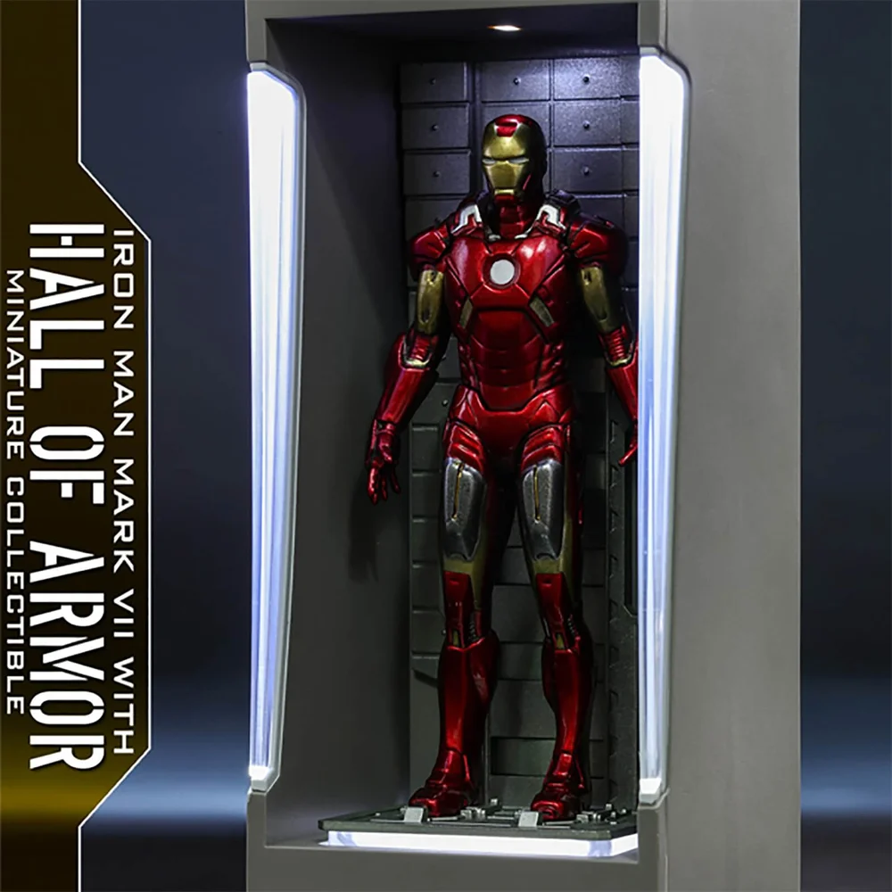 Hot Toys Masterpiece Compact - Figurine miniature : Iron Man 3 - Iron Man Mark 7 (avec Salle des armures) Image 1