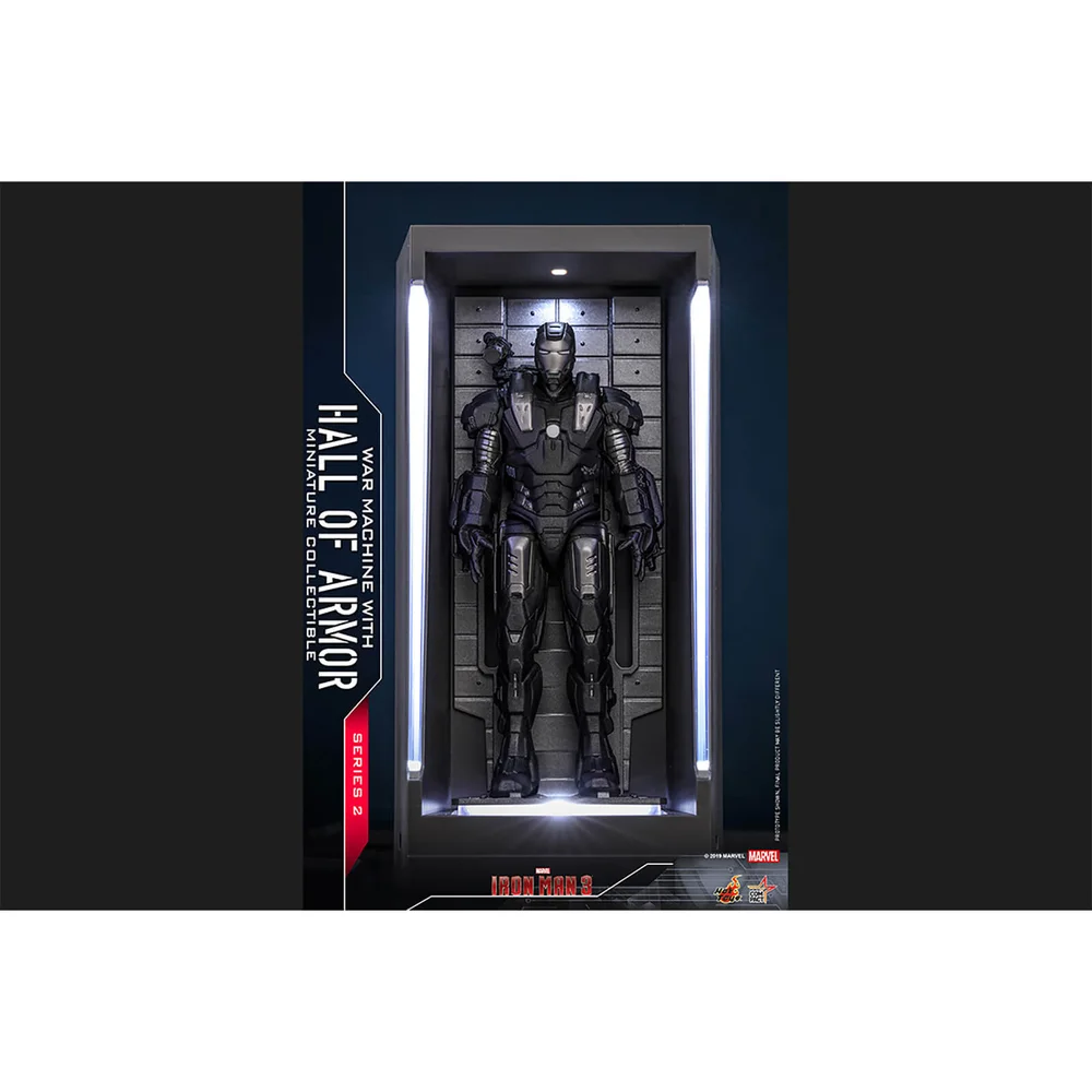 Hot Toys Masterpiece Compact - Figurine miniature : Iron Man 3/Série2 - War Machine (avec Salle des armures) Image 1