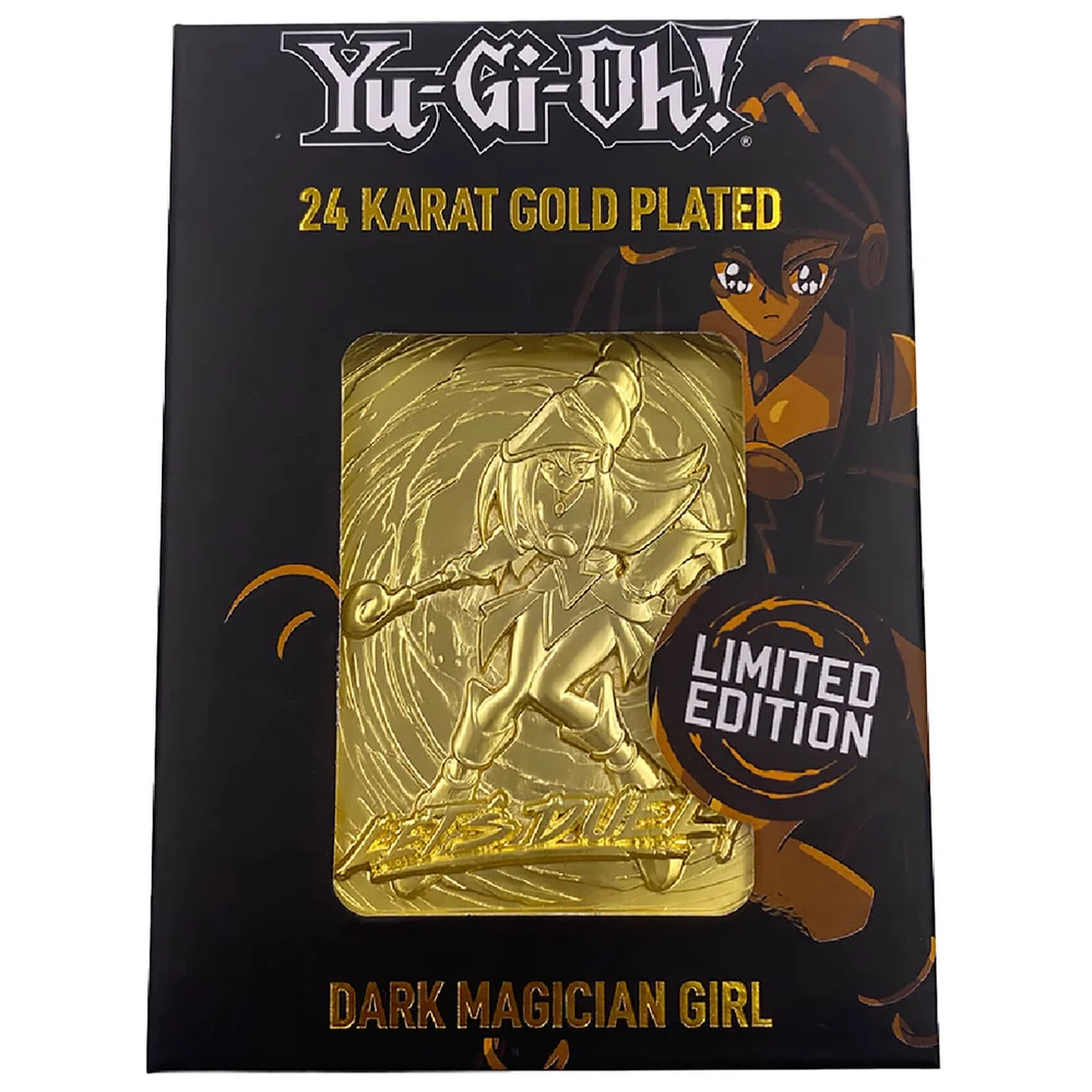 Plaqué or 24K Yu-Gi-Oh ! Carte fille magicien noir Image 1