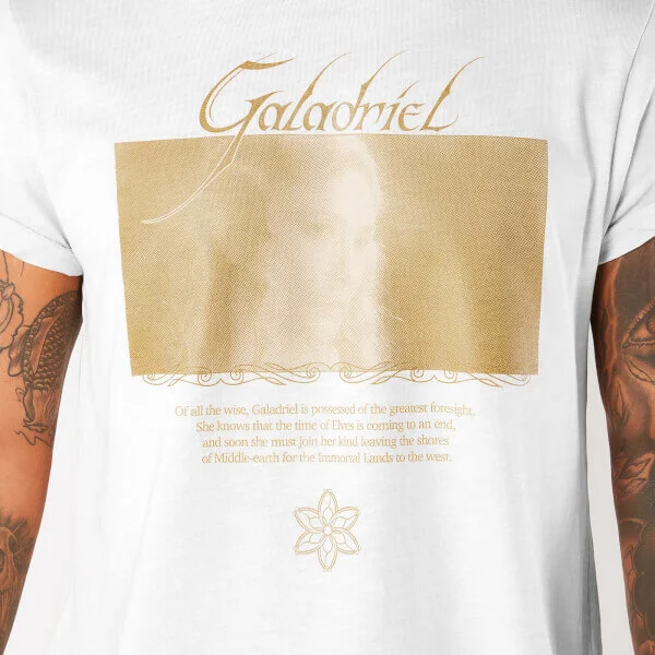 Le Seigneur des Anneaux, Galadriel, Dame du Galadhrim - T-Shirt Femme - Blanc