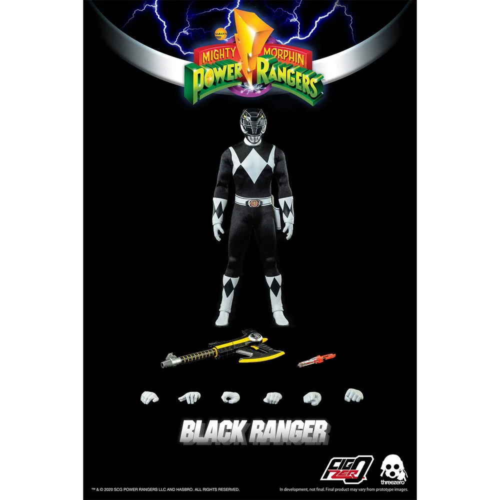 ThreeZero Power Rangers Figurine échelle 1:6 Ranger noir Image 1