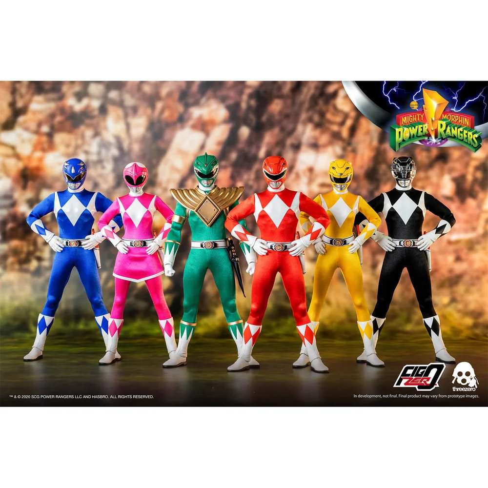 ThreeZero Pack de six figurines Power Rangers échelle 1:6 Image 1