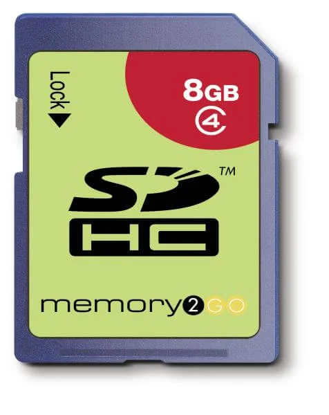Memory2Go 8GB SDHC Card (Class 4) Image 1