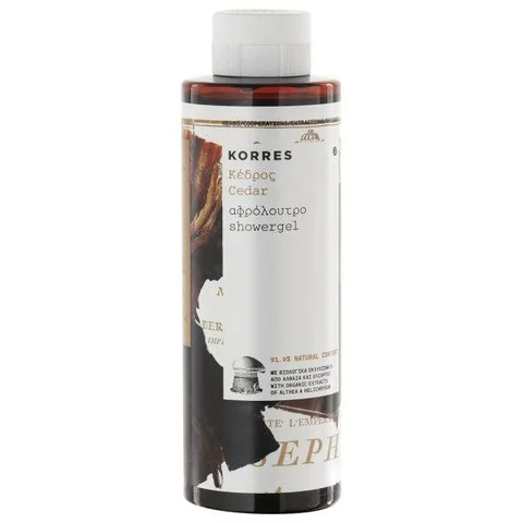 Gel douche à l'extrait de cèdre KORRES 250ml Image 1