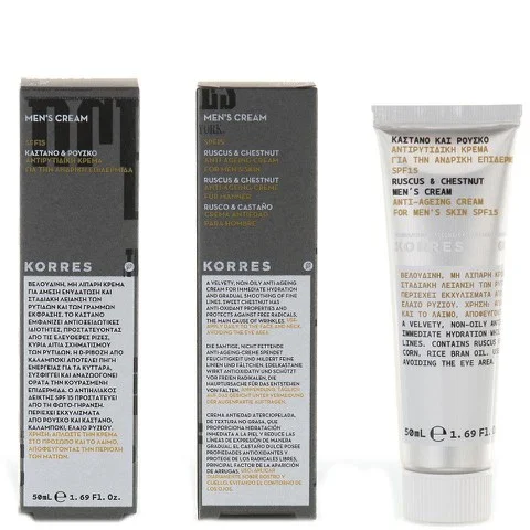 Crème anti-âge KORRES Men Ruscus & Chestnut SPF15 50ml Image 1