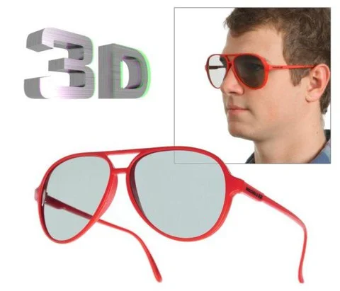 Lunettes 3D -Rouge - 1 - Noir Image 1