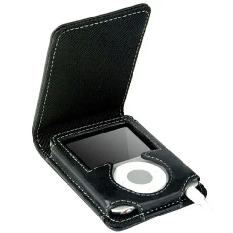 Knomo iPod Nano 3G Flip Case - Black Image 1